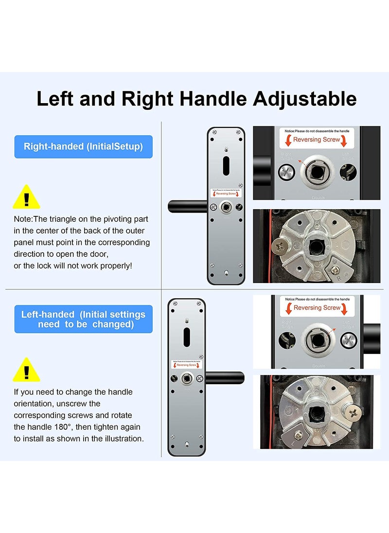 Honexa Smart Door Lock with 5Way Unlocking Fingerprint Pincode Mobile App Mechanical Key OTP Access Stainless Steel Mortise with 5 Bolts Trust of Hero Group Silver