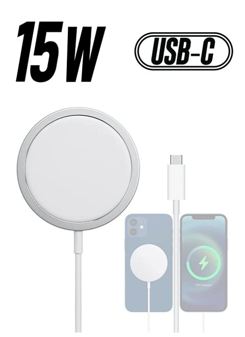 MagSafe Charger【MFI/UACK Certified】iPhone USB C Fast Charging,Wireless Magnetic Fast PD Charging up to 15W Compatibility with iPhone 14,14 Plus,14 Pro,14 Pro Max iPhone 13,12 series,AirPods Pro2