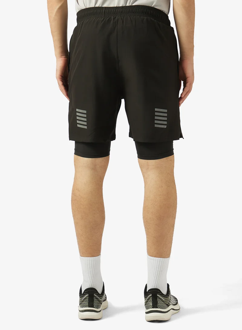 FRWD  2 in 1 shorts wil add some reflective trims at back for Men | Best Price UAE