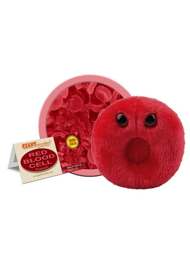 Giant Microbes GIANTmicrobes Red Blood Cell Plush, Blood Cell Plush, Blood Bank, Gifts for Lab Techs, Hematology, Phlebotomy Gifts, Phlebotomist Gift - Image 2