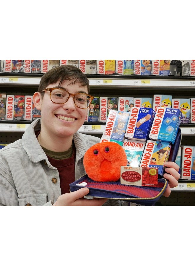 Giant Microbes GIANTmicrobes Red Blood Cell Plush, Blood Cell Plush, Blood Bank, Gifts for Lab Techs, Hematology, Phlebotomy Gifts, Phlebotomist Gift - Image 3