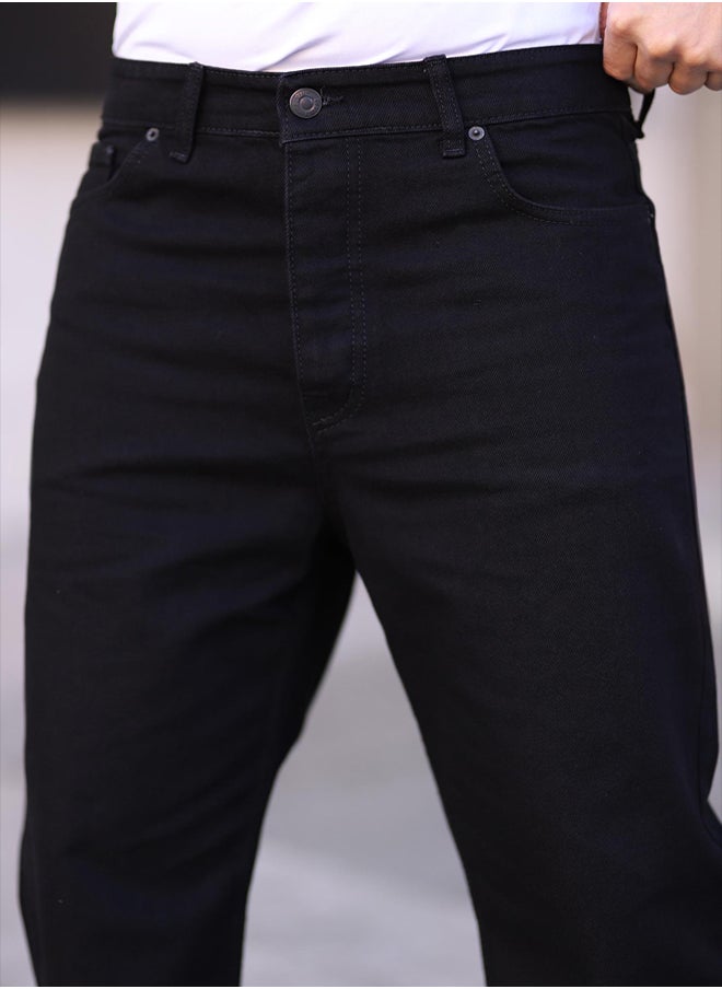 trendyol Black Men's Baggy Fit Jeans Trousers TMNAW24JE00027  - Image 3
