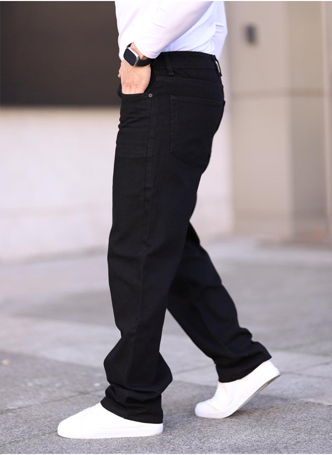 trendyol Black Men's Baggy Fit Jeans Trousers TMNAW24JE00027  - Image 2