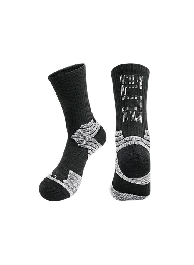 Long Tube Thickened Towel Bottom Combat Basketball Socks Stockings Men's Children's Sweat-absorbent Sports Socks Men's Sports Socks