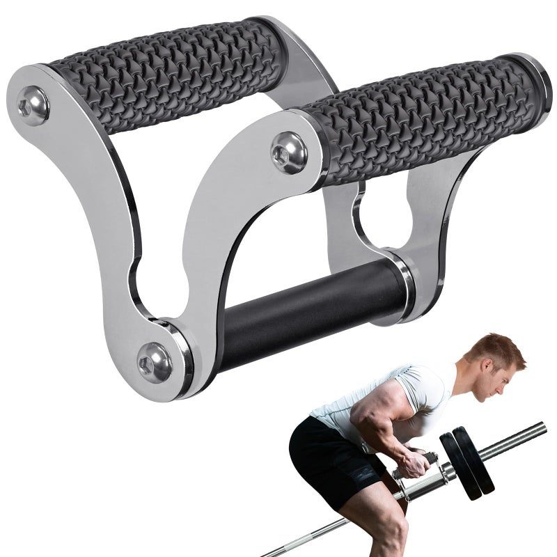 Kipika V Bar Row Landmine Handle Attachment for Barbell Bar Solid MultiGrip Landmine Handle with NonSlip Rubber Grip Fits Olympic Bars Strength Training Bars Ideal for Weight Training and