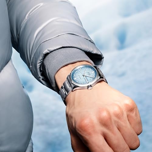MIDO Multifort M Freeze - Swiss Automatic Mens Watch - Blue Dial - 42mm Stainless Steel Case and Bracelet - M0384301104100 - Image 5