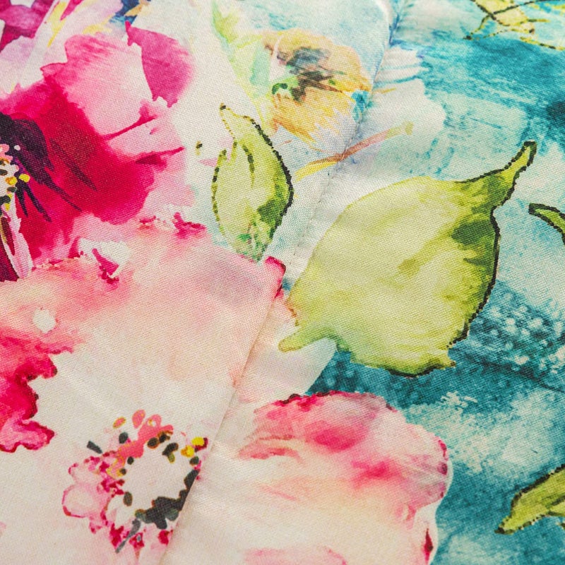 Makimoo Set of 4 Outdoor Dining Chair Cushions, Comfort Patio Seating Cushions, 44 x21x4.5 inch, Single Welt and Zipper, Watercolor Flowers - Image 5