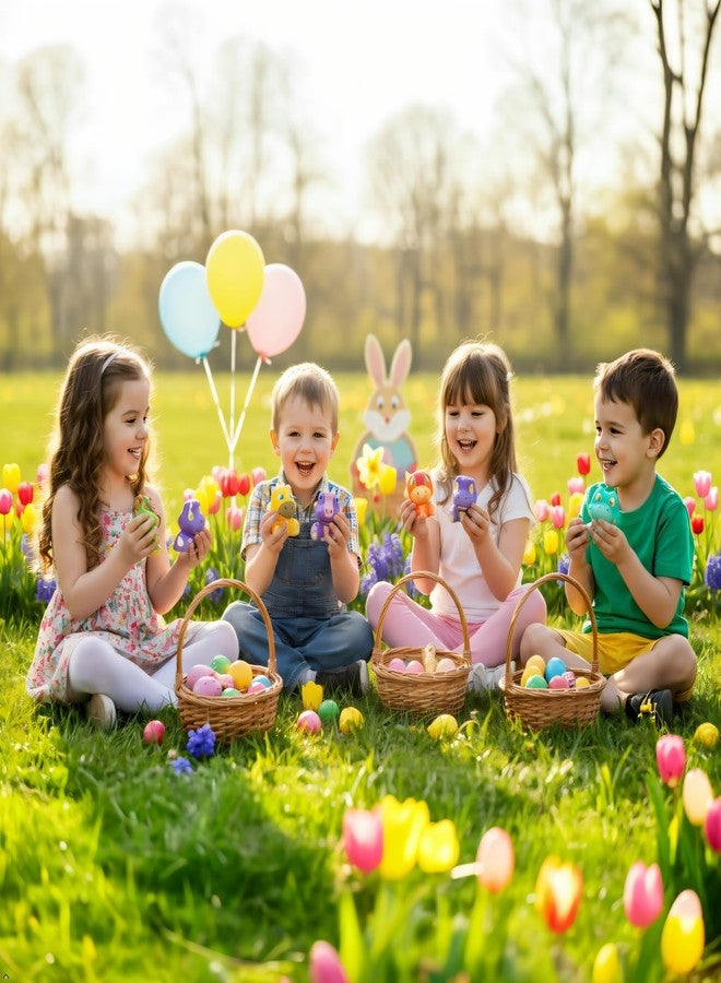 Holydeck 24 Pack Prefilled Easter Eggs with Dinosour Squishy Toys Inside Squeeze Toys for Kids Girls Boys Easter Basket Stuffers Egg Fillers Classroom Prizes Party Favors - Image 4