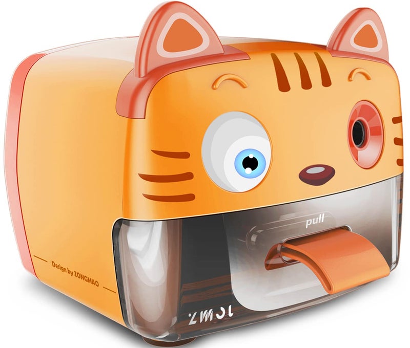 ZMOL Heavy Duty Electric Pencil Sharpener for Classroom,Cute Pencil Sharpener Plug in for Kids,Auto-Stop Pencil Sharpeners Plug in for No.2 / Colored Pencil - Image 1