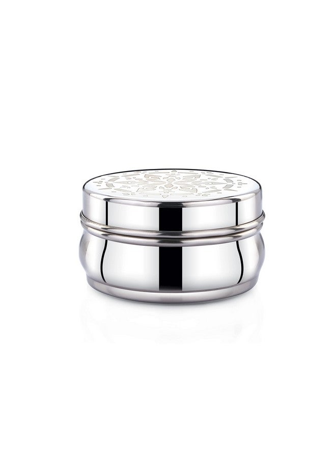 Expresso Stainless Steel Small/Mini Box Dabba/Container/Storage Box, Laser Design, Set of 6 (75 Ml) - Image 4
