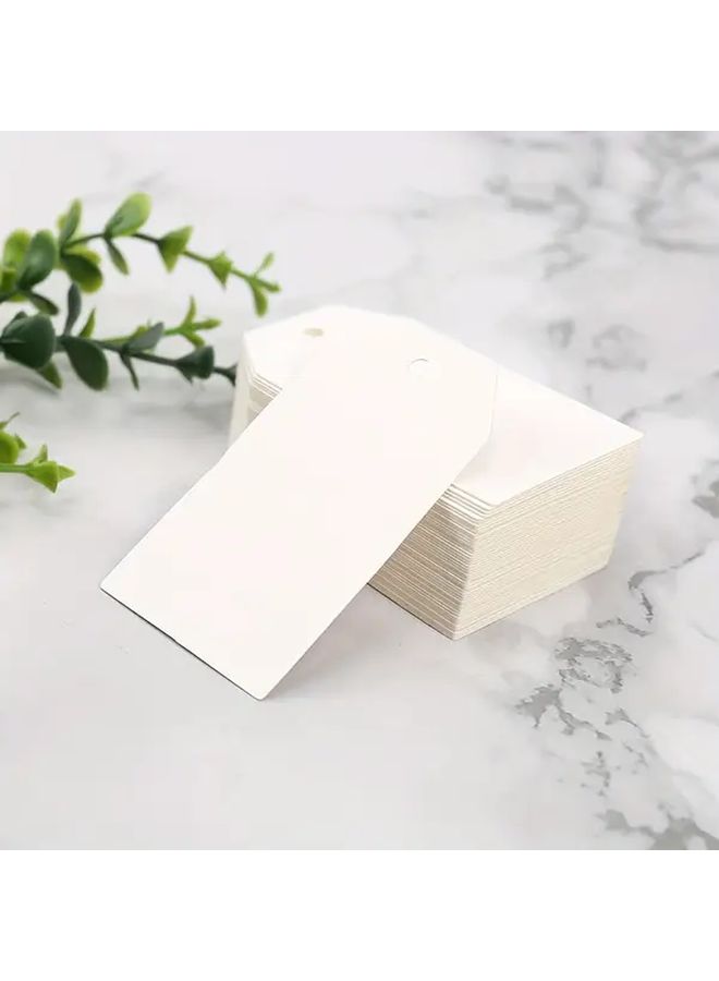 100Pcs Kraft Paper Blank Hang Tags With 20m Twine 3 Styles 58C - Image 5