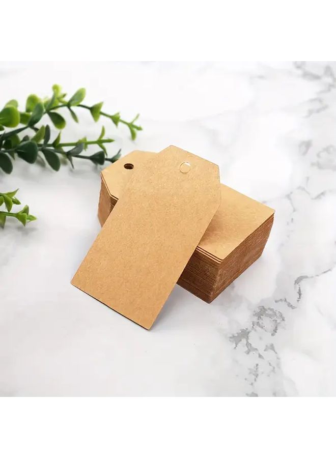 100Pcs Kraft Paper Blank Hang Tags With 20m Twine 3 Styles 58C - Image 4