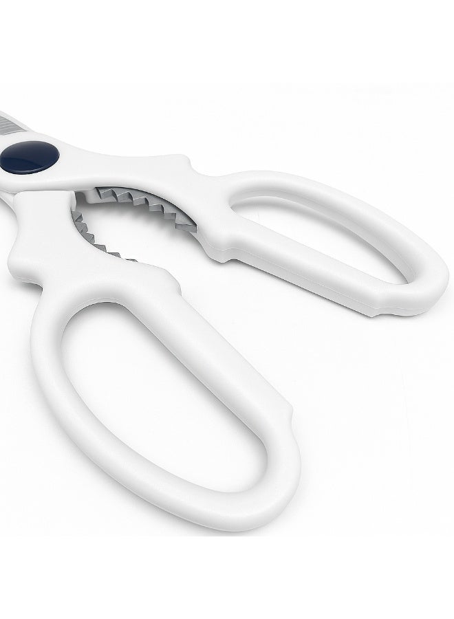 Kitchen Scissors KP-1500S | Stainless Steel Multipurpose Kitchen Shears | Red ABS Plastic Handle | Rustproof & Extra Hardened Blades | Anti-Bacterial - Image 3