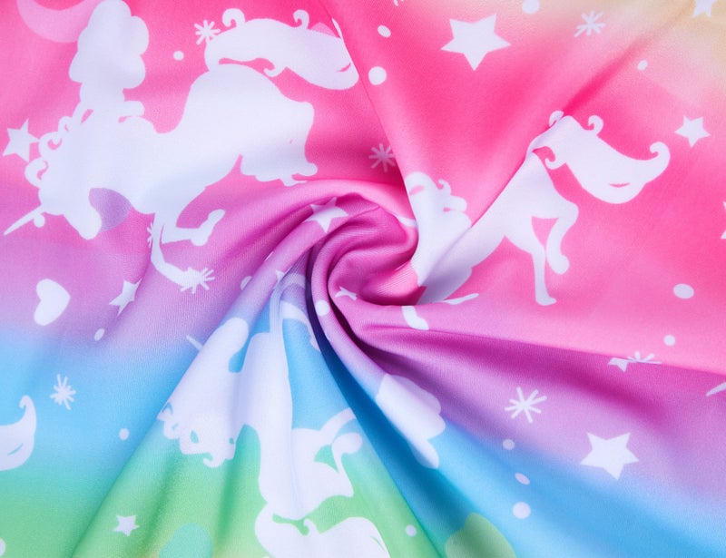 Nokecina Girls Swimsuits Size 4t 5t One Piece Multicolor Unicorn Sleeveless Bathing Suit for Little Kids - Image 5
