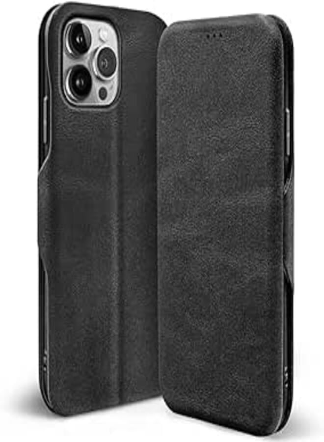 Next Compatible with iPhone 11 Pro Max Case Durable Anti-Scratch [Soft Flexible PU Leather] with PU Leather Case, Next store (Black)