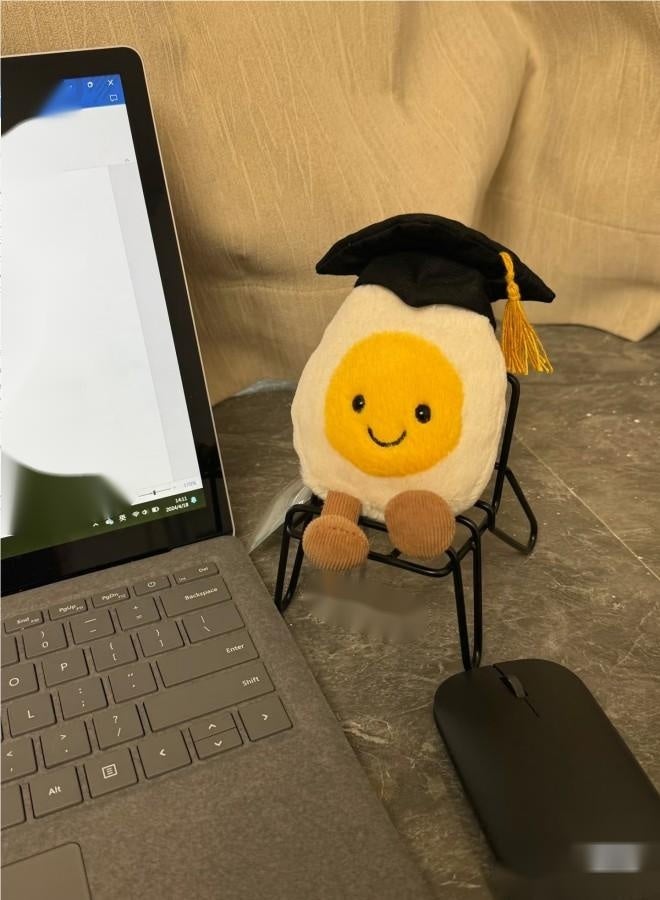 Amuseables Boiled Egg Graduation Plush — Cute Soft Stuffed Toy, Graduation Gift Collectible - Image 4