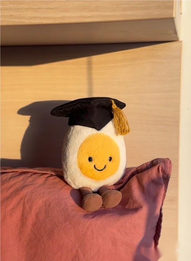 Amuseables Boiled Egg Graduation Plush — Cute Soft Stuffed Toy, Graduation Gift Collectible - Image 5