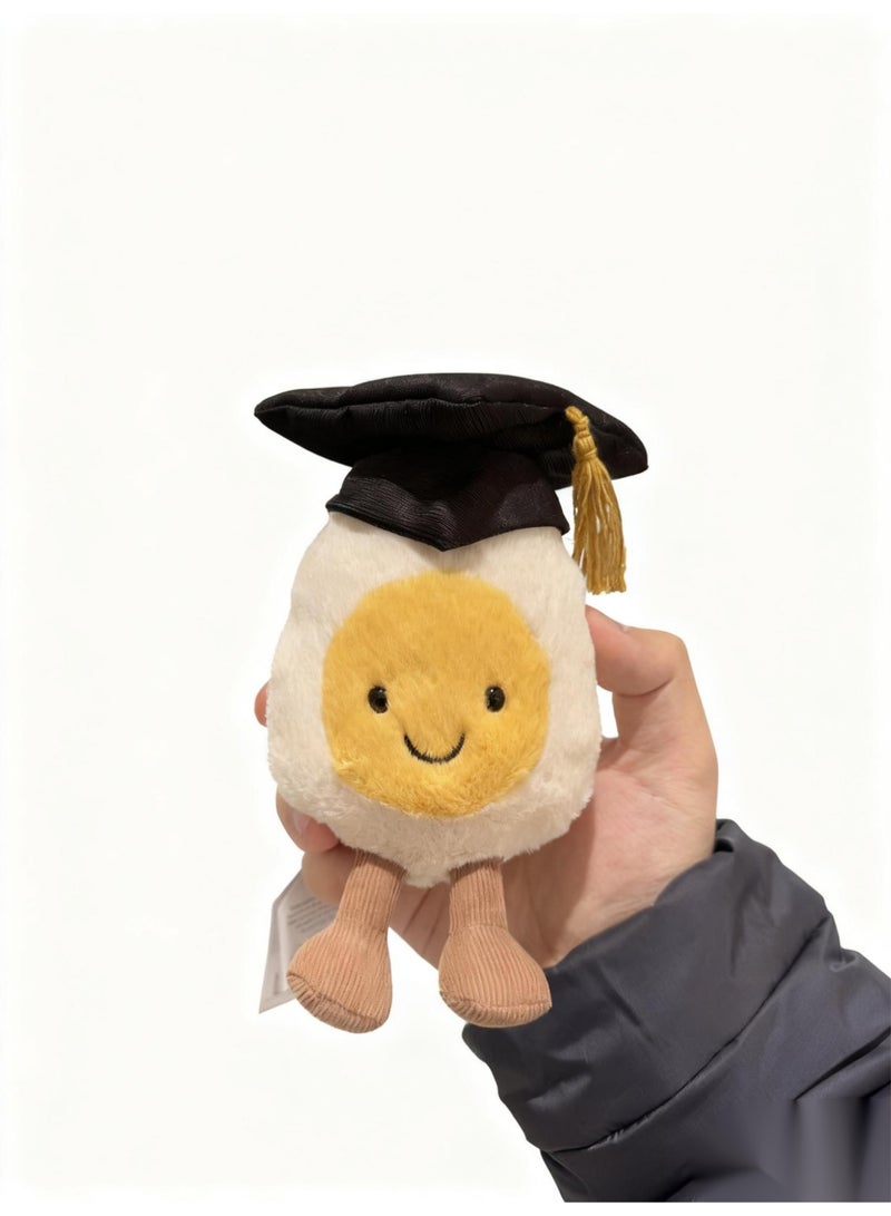 Amuseables Boiled Egg Graduation Plush — Cute Soft Stuffed Toy, Graduation Gift Collectible - Image 2