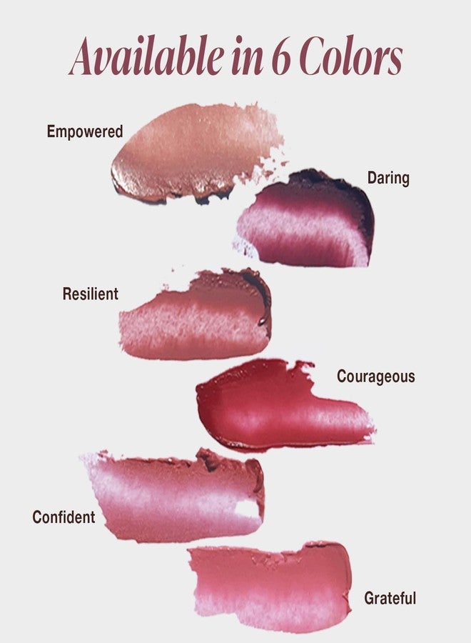 Mineral Fusion NEW Sheer Moisture Lip Tint, Buildable Lip Color, Hydrating Lip Balm with Jojoba Oil, Shea Butter & More, Hydrates & Nourishes, FD&C Dye-Free & Hypoallergenic, Courageous, Cherry-Red - Image 3