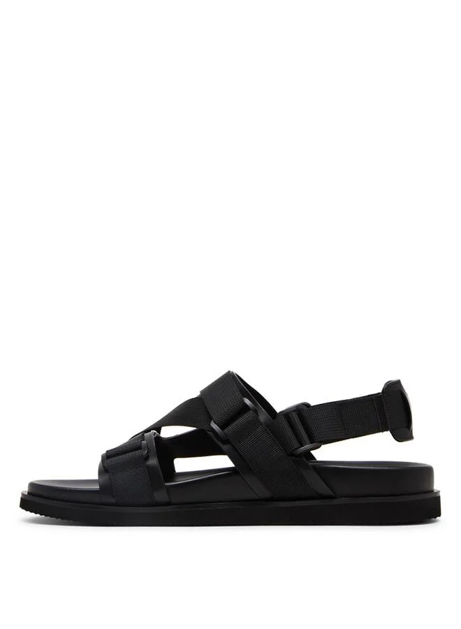 ستيف مادن Sadney N Black Men's Casual Sandals