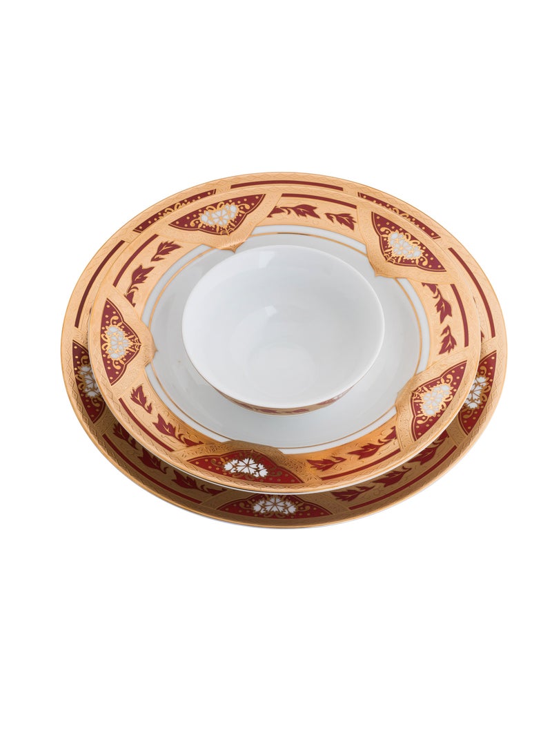 كازا روزا طقم عشاء من البورسلين 32 قطعة لـ 6 أشخاص - Image 2