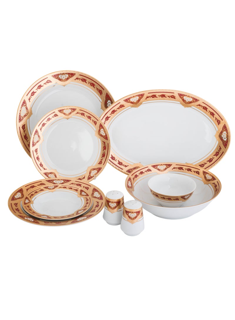 كازا روزا طقم عشاء من البورسلين 32 قطعة لـ 6 أشخاص - Image 1