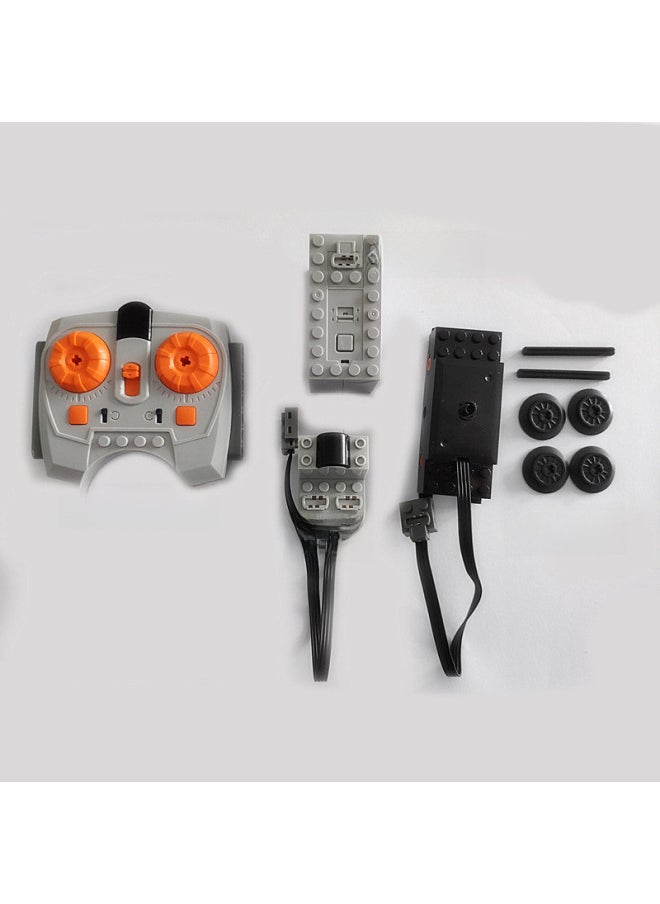 null - Compatible With Lego Power MOC Building Block Toy PF Train Motor Track Pulley Bottom Plate Accessories Lithium Battery Suit-Color:Train Motor Suit Plus Lithium Battery Box - Image 1