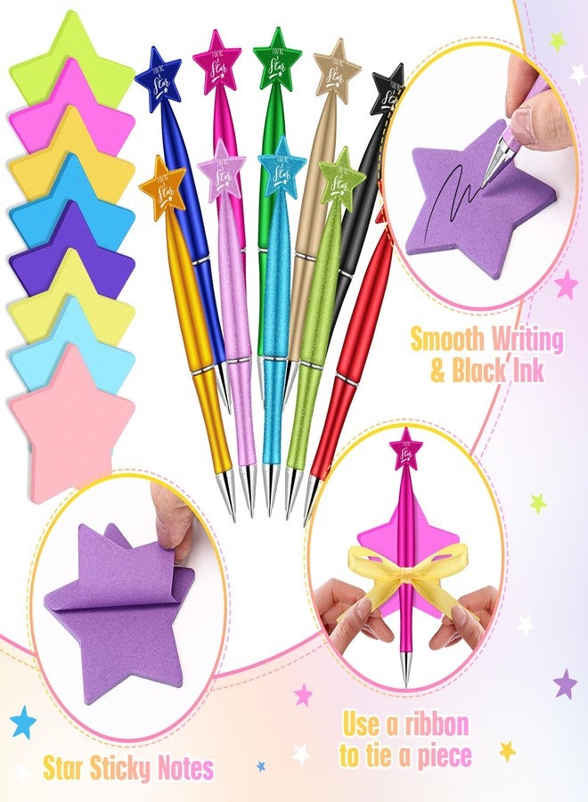 Sayglossy 30 Set Employee Appreciation Gifts You're a Star Ballpoint Pen Self-sticky Notes Inspirational Gifts for Coworkers Staff Office Awards Party Supplies - Image 3