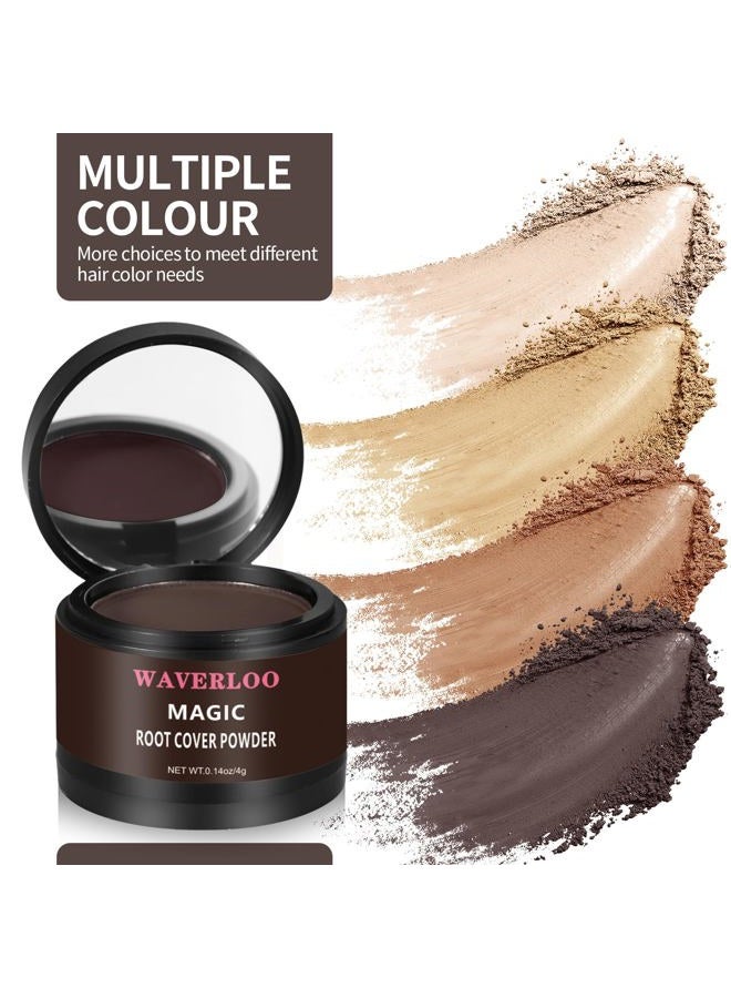 Waverloo Magic Root Cover Up Instantly Conceals High Forehead & Hair Loss - Sweat & Waterproof Root Touch Up Hair Powder for Women & Men (Dark Brown, 4g) - Image 5