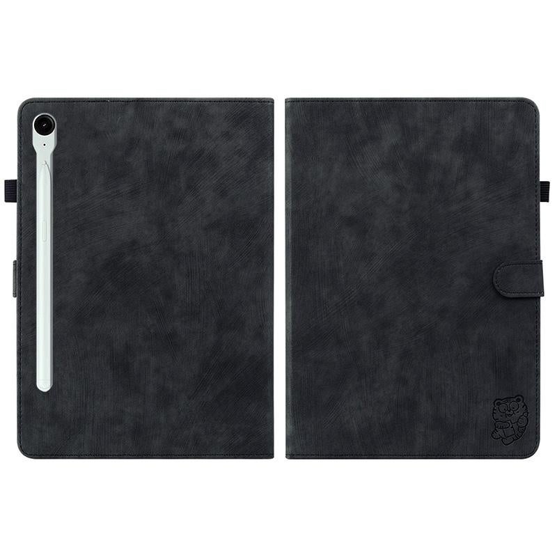 erorex For Samsung Galaxy Tab S11 Tiger Pattern Flip Leather Tablet Case(Black) - Image 2