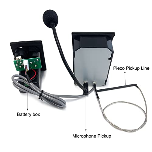 LIEKE Acoustic Guitar Pickup,5 Band EQ Equalizer Guitar Preamp Piezo Pickup Tuner with Mic LCD Display - Image 3