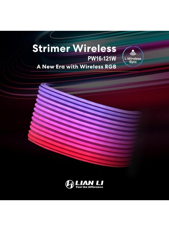Lian Li PW16-121W 16 Pin Addressable RGB Power Extension Cable with Wireless Control - 12 LED Strip - Computer Accessory Power Cable - Image 3