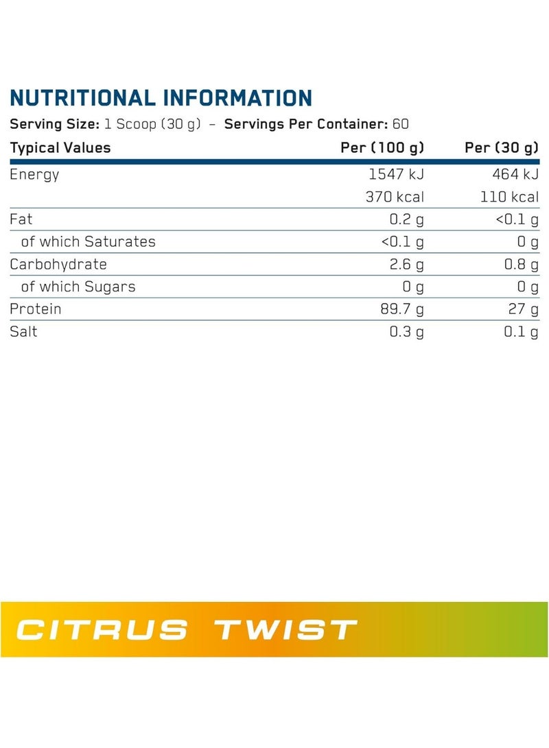 أبلايد نيوتريشن بروتين لحم بقري محلل صافٍ - بنكهة الحمضيات - (1.8 كجم) - Image 5