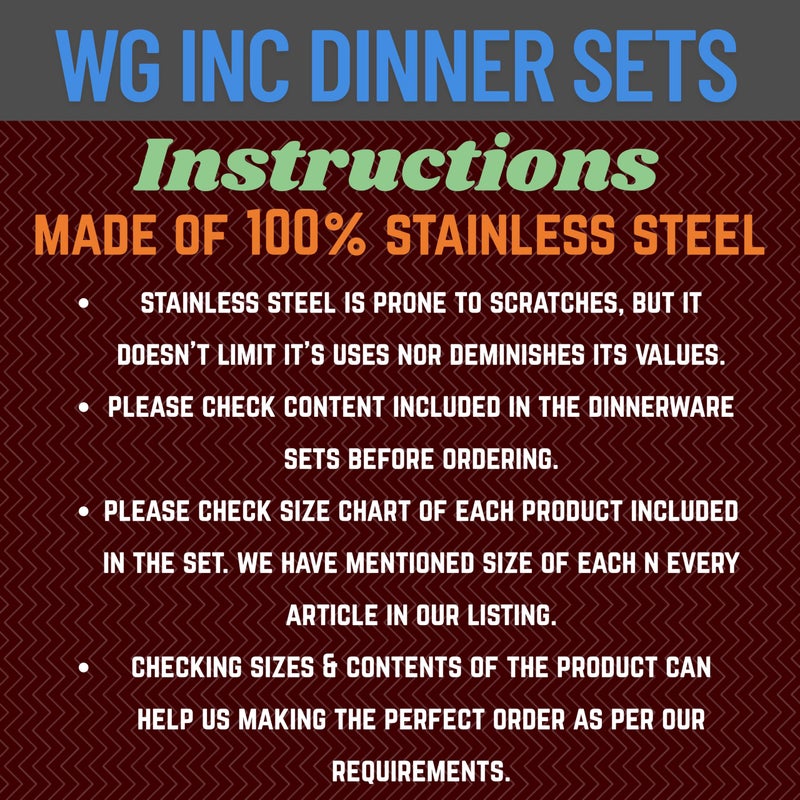 WG inc Stainless Steel Set (32 Piece) - Image 2