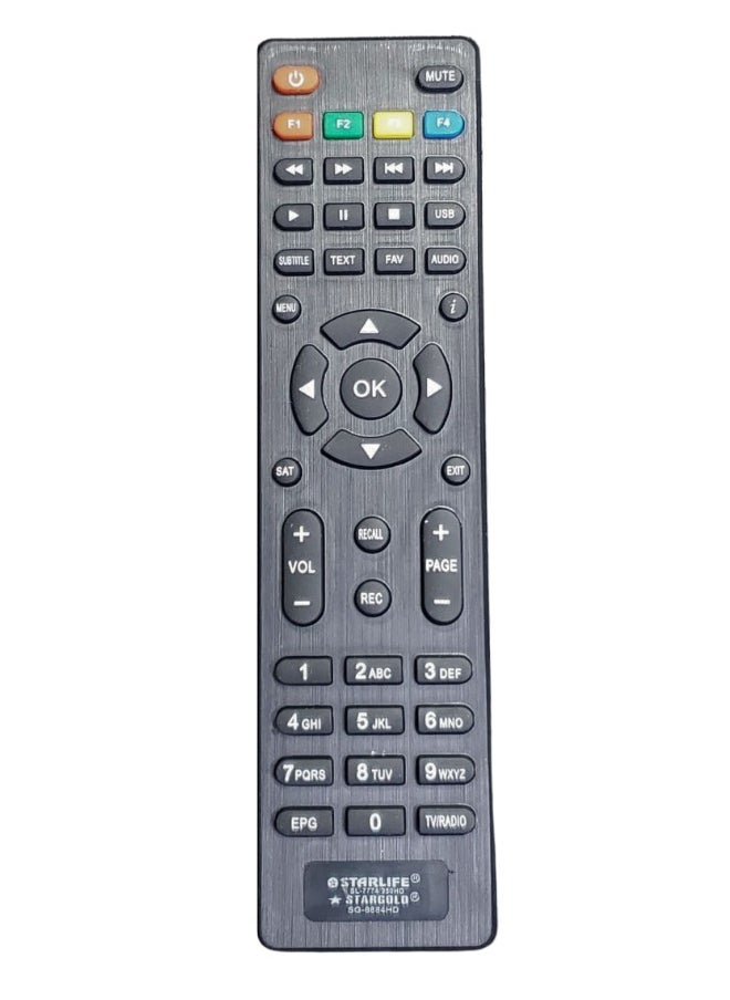 ELTRAZONE Universal Satellite Receiver Remote Control Replacement Compatible with SG-640HD MINI, SG-610HD MINI, SG-730HD | High-Quality Infrared IR Remote | Easy Setup, Lightweight, Durable Design for Daily TV Use | Long Range & Responsive Keys - Image 1