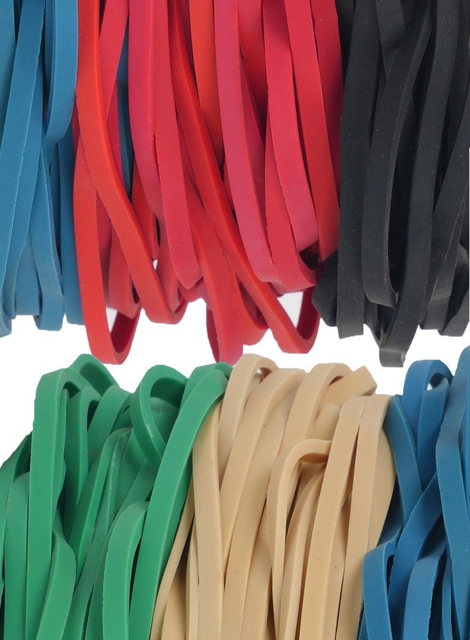 Foshine Rubber Bands Garbage Can Bands Elastic Large Size #117B 100 Pcs Trash Can Bands Elastics Bands 7 inch Assorted Color For Office Supplies Home - Image 4