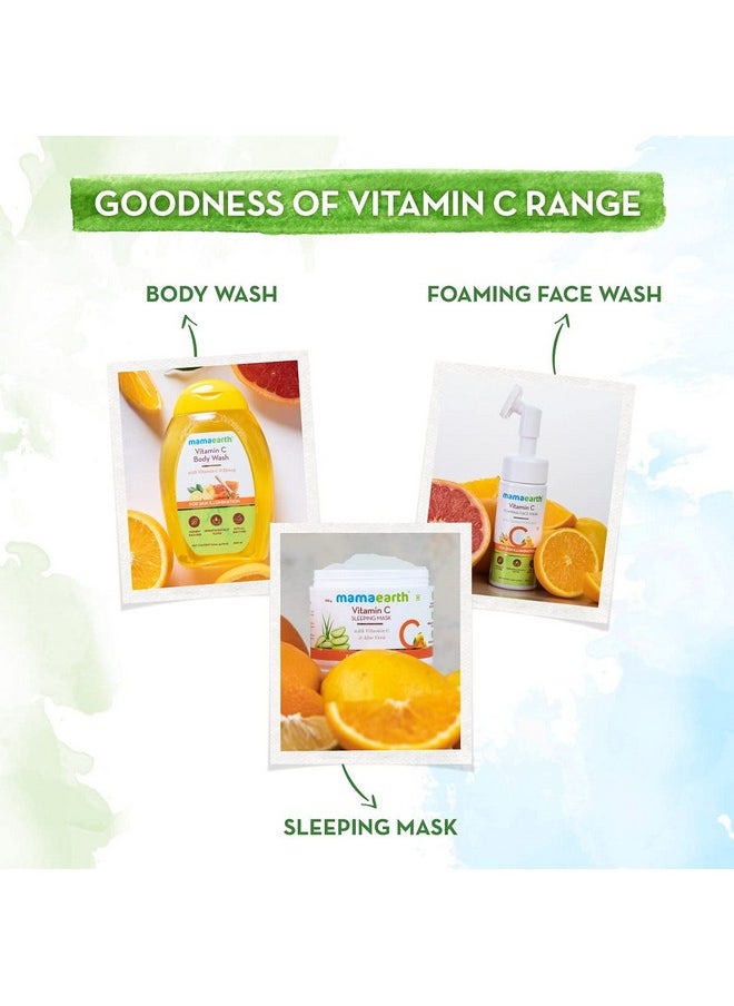 Mamaearth - Vitamin C Ultra Light Gel Oil-Free Moisturizer For Face, Body And Hands; With Vitamin C & Aloe Vera Water For Glowing Hydration - 200 Ml - Image 1