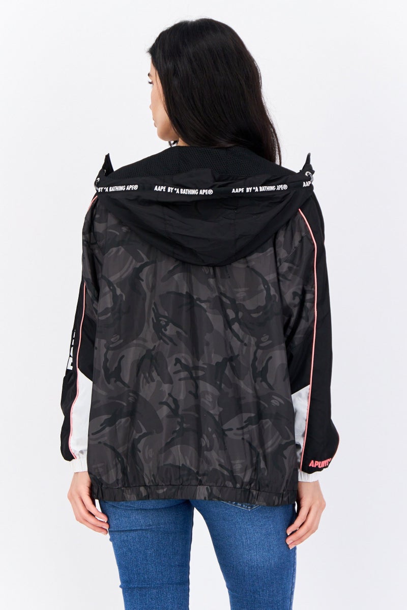 Aape By A Bathing Ape Women Camouflage Windbreaker Jacket, Multicolor - Image 3