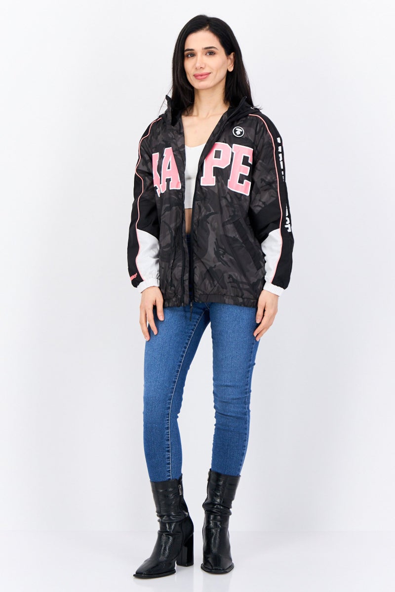 Aape By A Bathing Ape Women Camouflage Windbreaker Jacket, Multicolor - Image 4