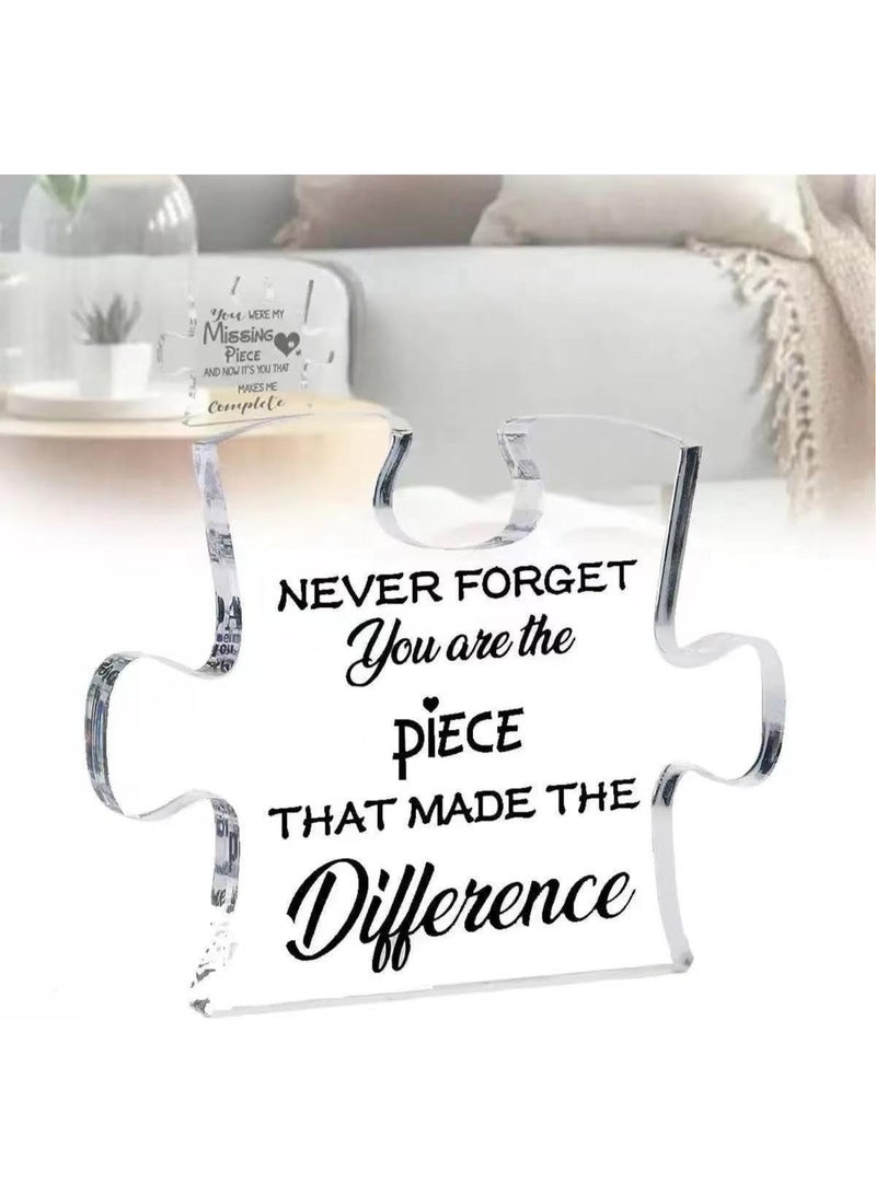 Peachjoy Acrylic Desk Gift for Colleagues, Thank You Present for Female Friends, Office Farewell Decor, Teacher and Father’s Day Keepsake, Table Decoration - Image 3