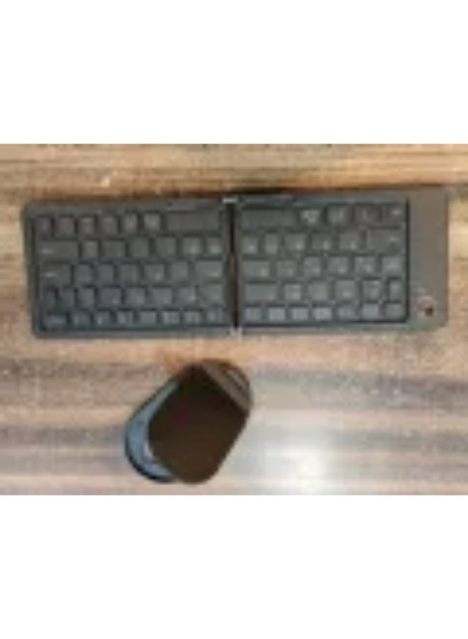 أكاليكس لوحة مفاتيح بلوتوث قابلة للطي، محمولة للغاية، رفيعة، متعددة الأجهزة، لاسلكية صغيرة، 66 مفتاحًا، بحجم الجيب، قابلة لإعادة الشحن، ثلاثية الأوضاع، لأجهزة الكمبيوتر المحمولة واللوحية التي تعمل بنظامي التشغيل ويندوز وآي أو إس وأندرويد (أسود) - Image 4