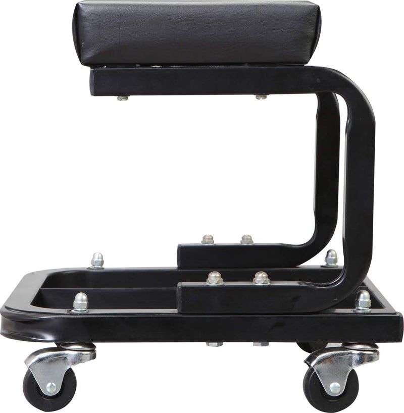 Torin ATR7211 Blackjack Rolling Creeper Garage/Shop Seat: Padded Mechanic Stool with Tool Tray Storage, Black, Large - Image 3