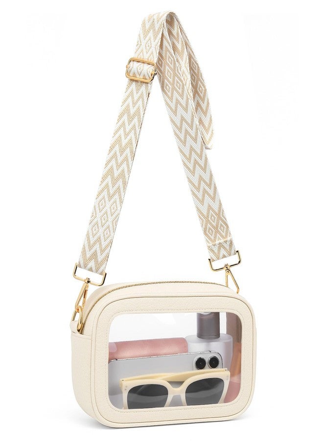 Bulado Clear Bag for Stadium Events, Clear Purses for Women Stadium Crossbody, Concert Handbag for Sports Festivals Fans - Image 1
