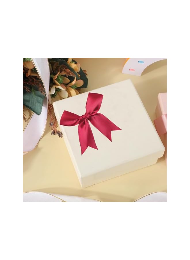 The Bros 30 Pcs Ribbon Bows for Crafts, 8CM Large Decorative Gift Bows Colored Satin Ribbon Bowknot for DIY Gift Wrapping Wedding Party Presents Cake Topper Bakery Candy Bags Hair Accessories (A) - Image 5