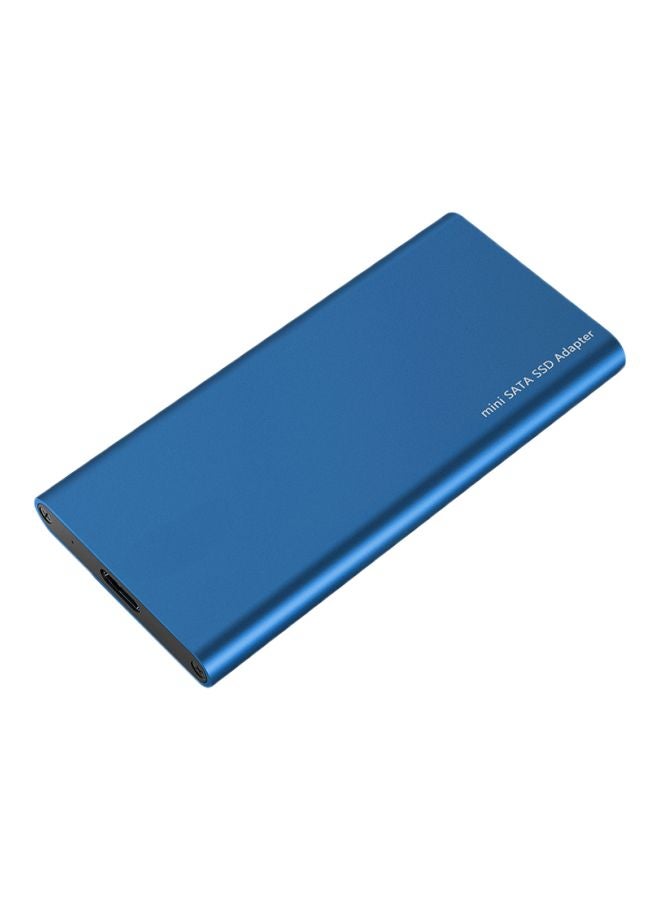 محول محرك أقراص SSD msata مع حافظة أزرق - Image 1