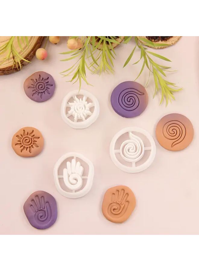 Spiral Symbol Polymer Clay Cutters For Handmade Jewelry Making - Image 1