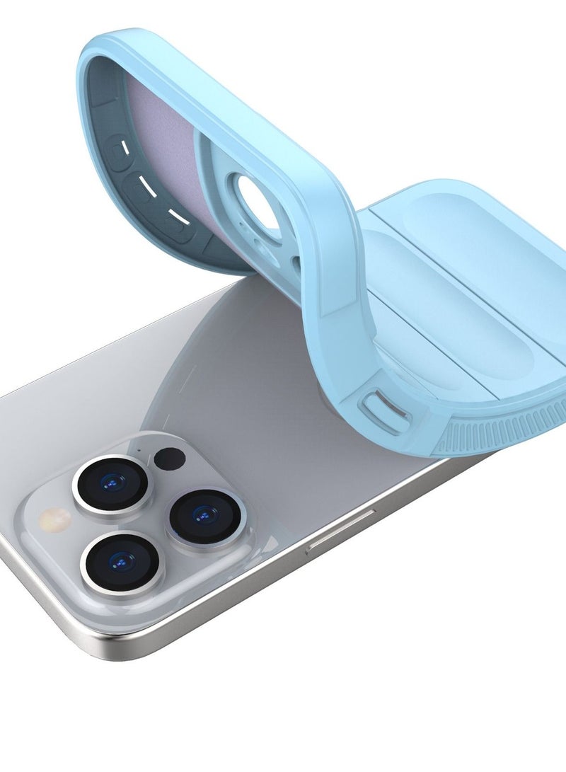 vesus magic shield TPU + flannel phone case white For iphone 15 Pro