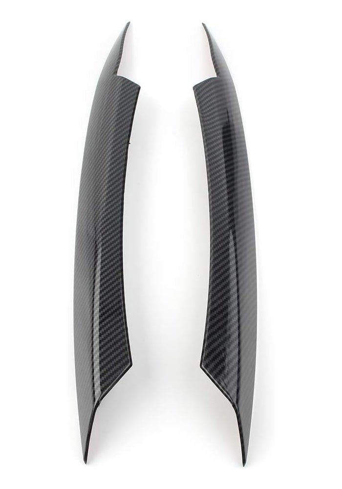 DEMULAX Carbon Fiber Headlight Eyebrow Trim for VW Passat B7 - Image 3