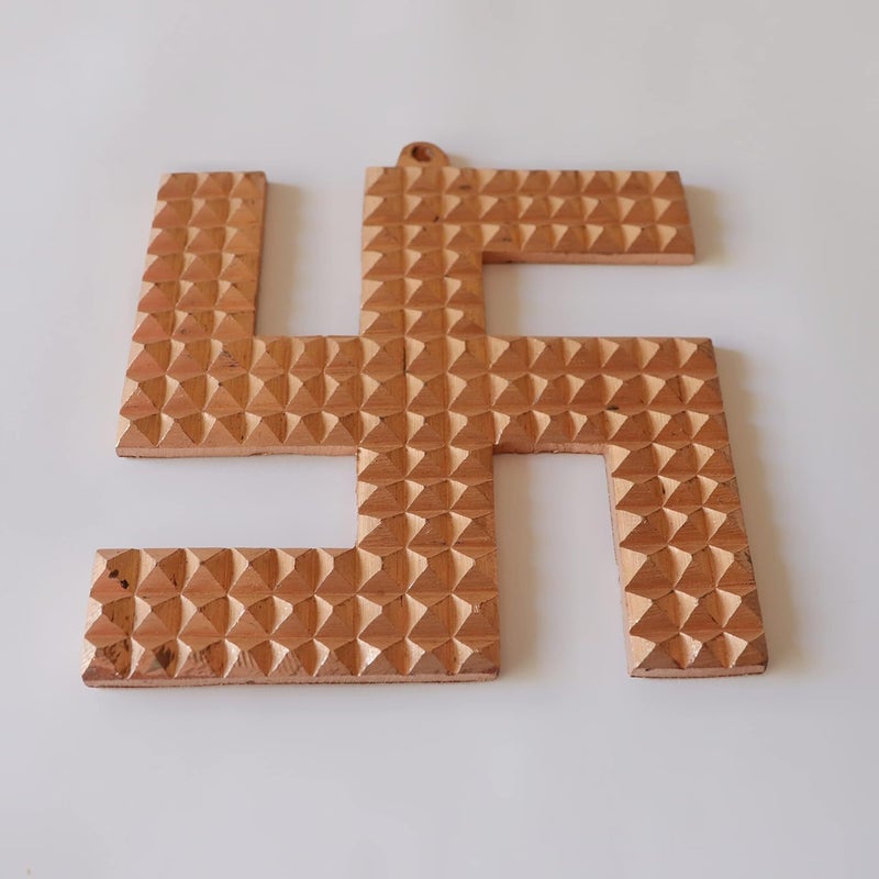TREE MAISON CORONATING HOMES TREEMAISON CORONATING HOMES Vastu Copper Swastik 6 Inch Satiya Pyramid Door Sign Vastu Dosh Nazar Dosh Remedy Prosperity Success Pack of 1 - Image 5