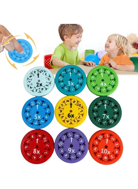 CMGTYYD Math Fingertip tables, Fidget Learning Games, Math Facts Fingertip table, Math Fidget Toy Multiplication, Math Fact Fingertip tables, Multiplication Game Table Division Fidget (Multiply Or Divide)
